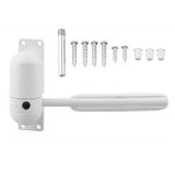 1 Set Mini White Zinc Alloy Automatic Spring Door Closer Generic Surface Heavy Door Closer Door Hardware