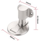 Adjustable Door Holder Stainless Steel Magnetic Door Stopper Non-punch Sticker Water-proof Door Stop Furniture Door Hardware