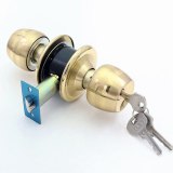Stainless Steel Round Ball Door Knobs Handle Passage Entrance Lock Entry with 3 Keys