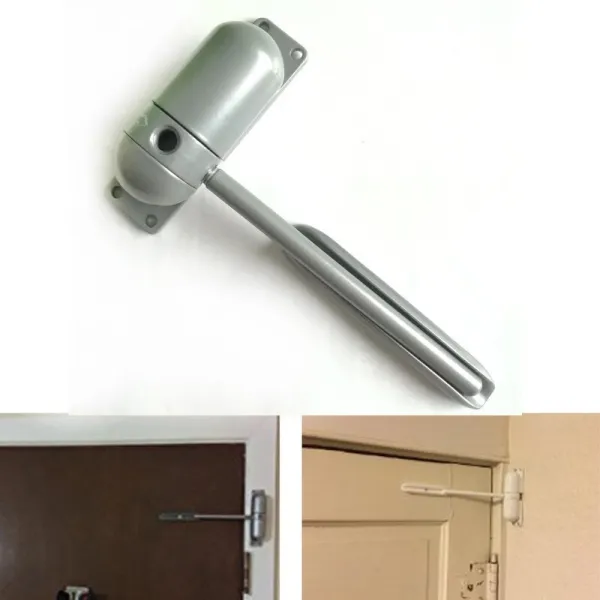 1 Set 10-50kg Zinc Alloy Mini Adjustable Surface Mounted Automatic Spring Closing Door Closer