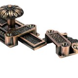 Universal Zinc Alloy Brushed Furniture Bolt Security Sliding Thickened Cabinet Latch With Screws antique bronze door lock
