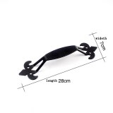 American wrought iron black door handle barn sliding door handles and knobs decorative wood door handle for interior doors