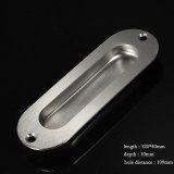 Black Aluminium alloy barn sliding door hidden flush pull handles for interior doors
