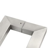 Brushed stainless steel 8-12mm door handle square tube glass Door Handles Hardware barn door handles wooden door