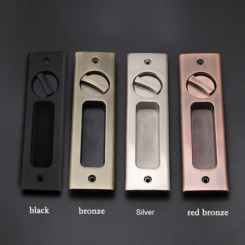 Zinc Alloy Sliding Barn Door Handle Lock With Key