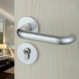 Black space aluminum door handle Interior Bedroom Split Silent door lock gold wood door hardware for safety