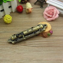 Antique red bronze Furnishard Retractable zinc alloy Latch Box Double Plug Long Opening Movable Door Lock