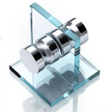 Aluminum alloy glass door handles  shower room cabinet handles and knobs for interior door Handle furniture