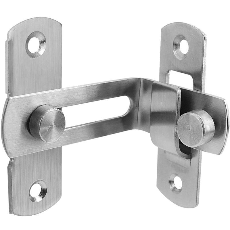 GEMASP Sliding Door Lock, 90 Degree Door Hasp Latch Lock