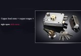 Exterior Iron Door Locks Security Anti-theft Multiple Insurance lock Wood gate lock for Furniture Hardware