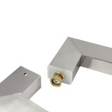 Brushed stainless steel 8-12mm door handle square tube glass Door Handles Hardware barn door handles wooden door
