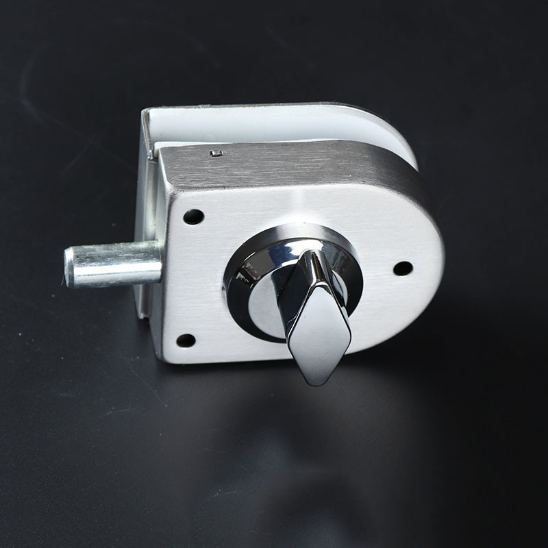 Glass Door Stainless Steel Lock Latch Rotary Knob Open Close