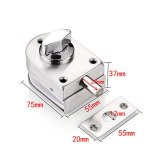 Stainless Steel Glass Door Lock fit 10-12mm glass Rotary Knob Open Close for Home Hotel bathroom door lock
