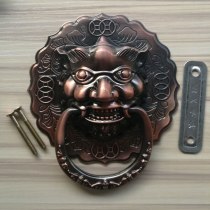 Vintage 140*155mm Large Antique Lion Door handles Door Knocker Lionhead Lions Home Decoration Door knobs antique Door Hardware