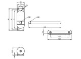 1 Set 10-50kg Zinc Alloy Mini Adjustable Surface Mounted Automatic Spring Closing Door Closer
