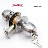 Stainless Steel Round Ball Door Knobs Handle Passage Entrance Lock Entry with 3 Keys
