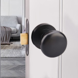 American black dark door lock invisible door lock single sided lock TV background wall hidden door handles for interior doors