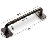 Sliding Barn Door Handle Pull Kit Heavy Duty Large Pull and Flush Set Carbon Steel Vintage Style Sliding Gate for Home Hotel