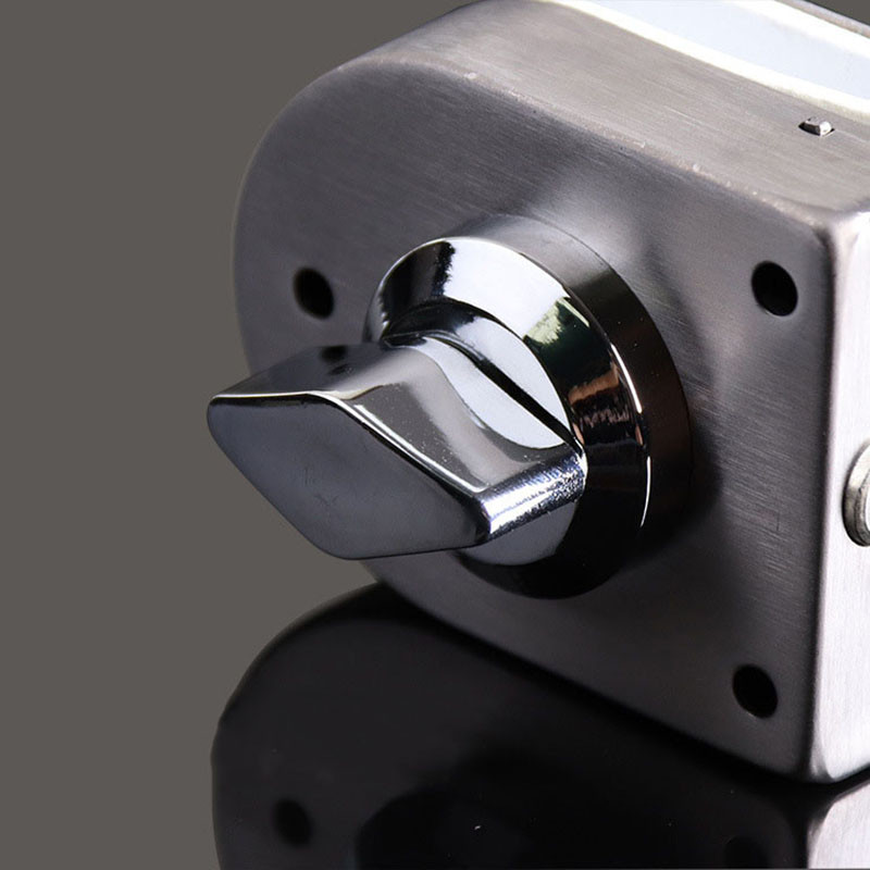 Glass Door Stainless Steel Lock Latch Rotary Knob Open Close