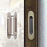 2 Pcs Hidden Zinc Alloy Recessed Pull Sliding Door Handles Bedroom Cabinet handle furniture hardware