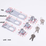 Zinc Alloy High-grade Desk Drawer Lock Wardrobe Cabinet Furniture Cam Locks with key