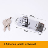 Zinc Alloy High-grade Desk Drawer Lock Wardrobe Cabinet Furniture Cam Locks with key