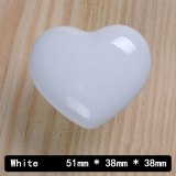Cartoon child room furniture handle kids heart-shaped ceramic handle