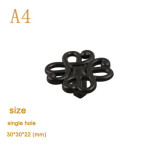 Vintage personality Handle cabinet cupboard door knobs black Handles for furniture kitchen interior doors