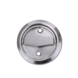 Stainless Steel 304 Recessed Invisible Cup Hidden Door Handles Cabinet Pulls Fire Proof Disk round ring