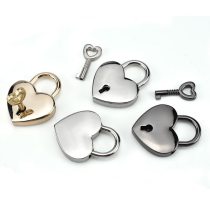 Heart Shape Vintage Old Antique Style Mini Archaize Padlocks Key Lock With key decorative gift