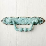 American Antique Double Hole Handle European Pastoral Hanging Ring Mediterranean Retro Furniture Cabinet Drawer Handle