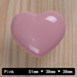Cartoon child room furniture handle kids heart-shaped ceramic handle