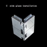 Zinc alloy cabinet Wine cabinet  glass door hinges Cupboard Glass Clamps No Drilling