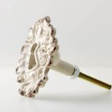 Zinc Alloy Keyhole Small Handle Knob Cabinet Antique Drawer Handle