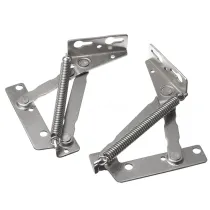 2 Pcs 80 Degree Spring Hinges Cabinet Door Lift Up Stay Flap Top Support Cupboard Kitchen