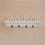 1 Piece 4 Hook Rack Hat Key Rack Storage Rack Hanging Hook Wall Hanging Rack Household Storage Rack