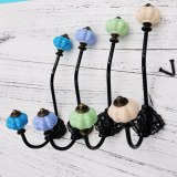 wall mounted minimalist hooks to hang ceramic pumpkin head solid shelf on the wall creative cloak curtain hook hardware