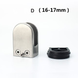 304 Stainless steel fish mouth glass clamp furniture Fixture hardware clamp clip 5-20mm thickness glass