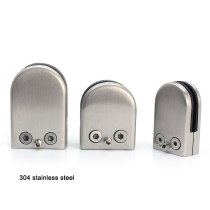 304 Stainless steel fish mouth glass clamp furniture Fixture hardware clamp clip 5-20mm thickness glass