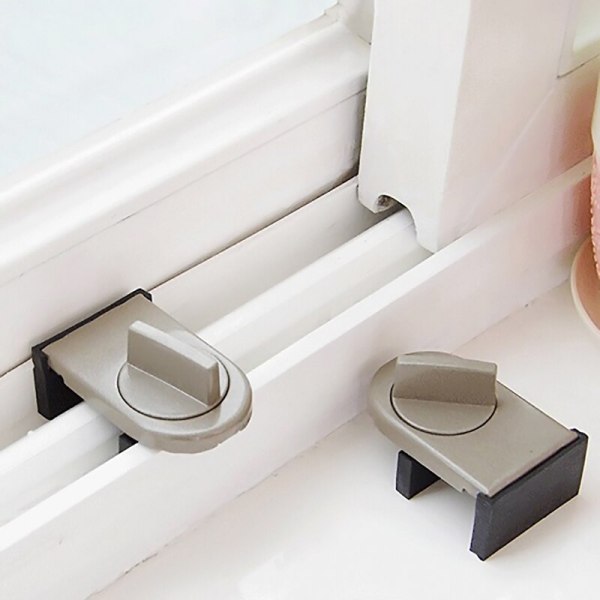 5/8/20pcs/set Sliding Door Anti-theft Switch Lock Sliding Window Blocker Straps Plastic Steel Window Child Safety Doors Lock
