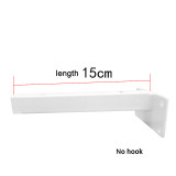 Floating Mounted Set of 2 Rustic Wood Wall Shelves for Living Room Bedroom Bathroom