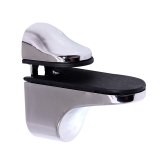 Zinc Alloy Brushed Clamps for 3-32mm Glass Showcase Glass Clamp Clip Shelf Support Fixed Glass Holder