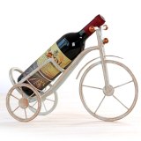 Antique European bracket iron art metal tricycle shelf red wine rack living room dining table wine vintage decoration bracket