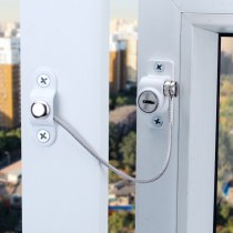 Door Security Window Restrictor Device Key Safe 200mm Limit Child Safety Doors Lock stainless steel hardware