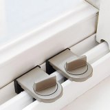 5/8/20pcs/set Sliding Door Anti-theft Switch Lock Sliding Window Blocker Straps Plastic Steel Window Child Safety Doors Lock