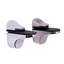 Zinc Alloy Brushed Clamps for 3-32mm Glass Showcase Glass Clamp Clip Shelf Support Fixed Glass Holder