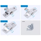 4 pcs Window Cabinet Push Button latch Automatic Zinc alloy Door Bolt  Lock for child safety