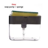 Soap Dispenser Soap Pump Sponge Caddy New Creative Kitchen 2-in-1 Manual Press Liquid Soap Dispenser With Washing Sponge