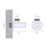 Full copper core Triangle Cold Plating Angle Thickened Quick Opening Universal Filling Valves for toilet water heater