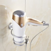 Innovative Wall-mounted Hair Dryer Stainless Steel Bathroom Shelf Storage Hairdryer Holder for Hairdryer